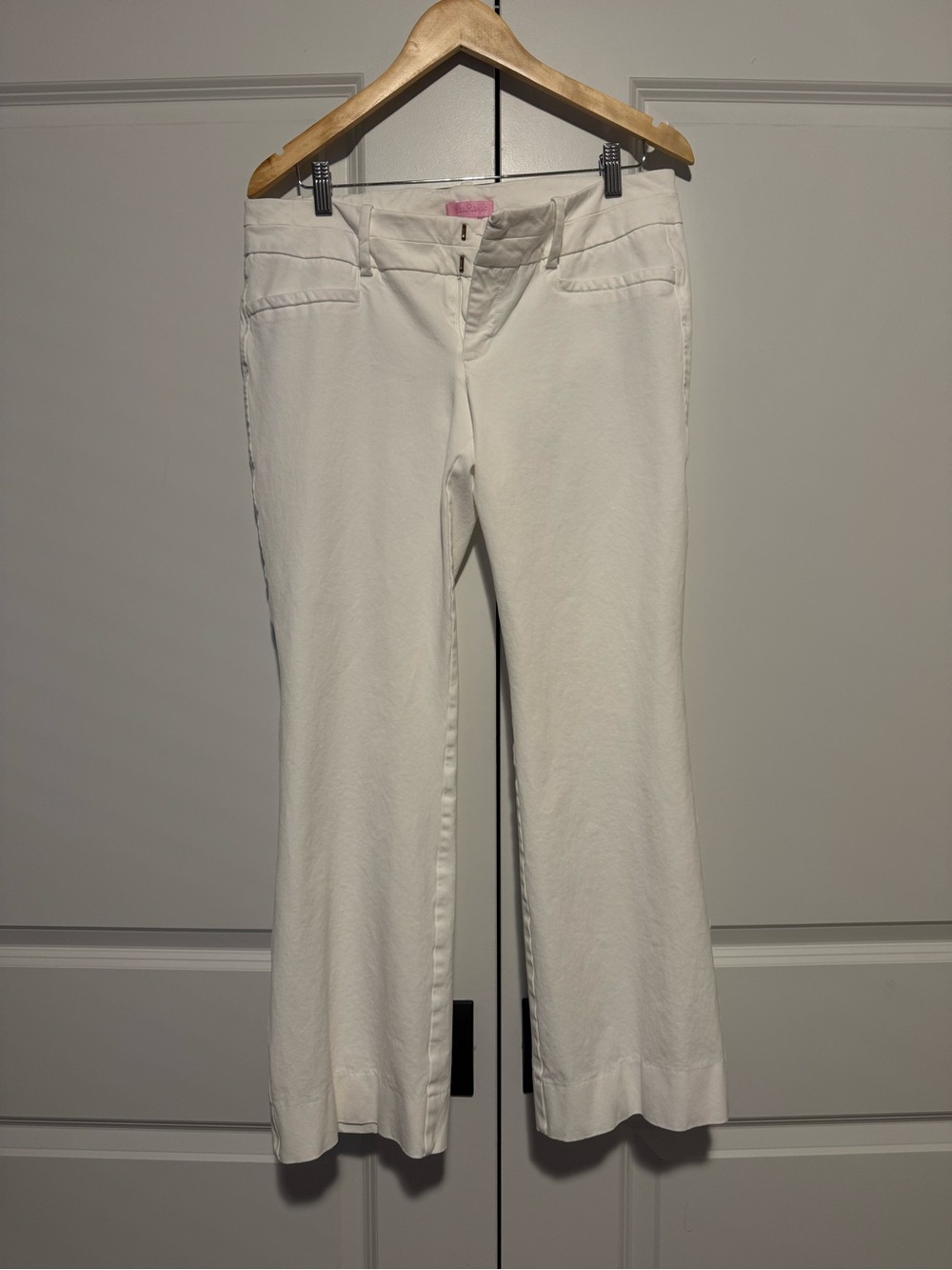 Lilly Pulitzer Jet Set Trouser Pants in Resort White sz 12 - Picture 2 of 6